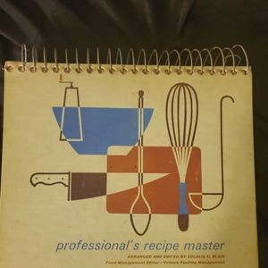Vintage 1960s Professional Recipes Master's Book